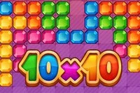 Fyll 10x10-brettet med brikker