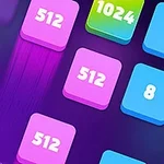 Fargerike, nummererte fliser med tall som 8, 32, 512 og 1024 på en mørk bakgrunn
