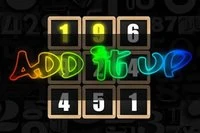 Målet med Add It Up er å velge tall som tilsvarer målsummen