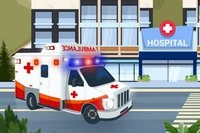Ambulansesjåfør er et morsomt bilspill der du styrer en ambulanse gjennom