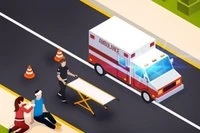 Ambulansesimulator er et morsomt topp-ned simuleringsspill hvor du kjører en