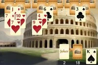 Opplev det antikke Roma i dette Tripeaks-kabalspillet