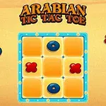 Et tic-tac-toe-brett med røde kryss og blå ringer på en gul bakgrunn