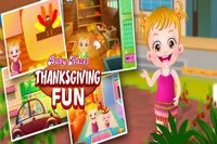 Baby Hazel er veldig glad fordi hun skal feire Thanksgiving hos besteforeldrene.