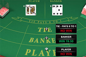 Nyt dette stilige baccarat-spillet