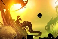 I Badland styrer du en mystisk skapning i en mørk skog