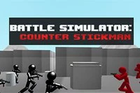 Strekkmennene må angripe terrorfienden i denne Battle Simulatoren