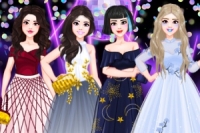 Jennie, Lisa, Jisoo og Rose fra den kjente K-pop-gruppen BLACKPINK har