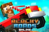 Ta veiene og kom deg over åsene i Blocky Roads Online!