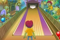 Hjelp zombien din å velte bowlingkjegler