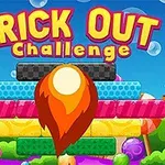 Fargerik illustrasjon med blokker, en oransje flamme, godteri og teksten Brick Out Challenge