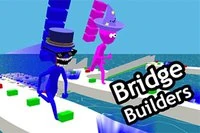 Bridge Builders er et spill med morsomme figurer som konkurrerer i brobygging