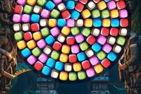 Opplev fargerike eksplosjoner i Bubble Shooter Candy Wheel Level Pack!