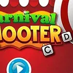 Carnival Shooter Fargerik plakat med teksten Carnival Shooter i midten, omgitt av bokstavene A, B, C og D, samt en gul and til venstre