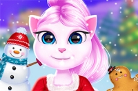 Velkommen til Cat Girl Christmas Decor Game