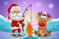 Julenissen dro på julefiske