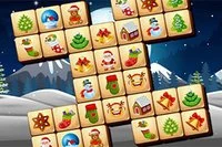 Forenklet klassisk Mahjong-spill med juletema