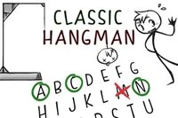 Klassisk Hangman-spill i HTML5 og på flere språk, spill på PC, smarttelefon