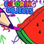 En tegning av et fargerikt vannmelonstykke som blir fargelagt med en lilla blyant