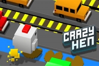 Ta med Høna gjennom utallige nivåer i Crazy Hen!