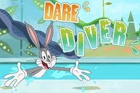 Bugs Bunny skal stupe i bassenget