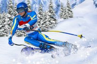 Det er en snødag i dag Det er en  rett under  for spillet Downhill Ski Mobile