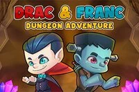 Drac og Franc: Dungeon Adventure er et morsomt plattformspill med Dracula og