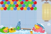 Skyt bobler for å matche 3 eller flere bobler med samme farge