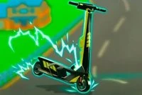 Hopp på Scooteren din i årets mest actionfylte E-Scooter-spill!