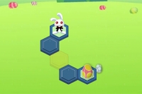 Hjelp Påskeharen i dette Hex-puslespillet