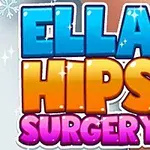 Fargerik tekst med ordene Ella Hips Surgery mot en lys bakgrunn