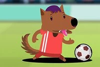 Fotballmesterskap med søte hunder
