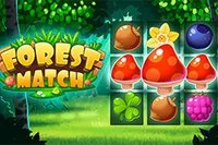 Forest Match er et fargerikt match 3-spill for unge og gamle