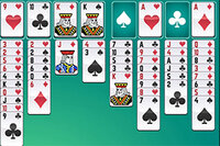 Freecell-spill, vanskeligere for hvert nivå