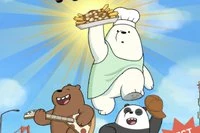Bjørnene fra We Bare Bears lager pommes frites i dette online spillet
