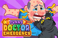 Behandle morsomme nødsituasjoner og få pasientene til å smile i Funny Doctor