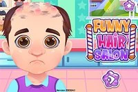 Spill Funny Hair Salon for å hjelpe den skallede mannen!