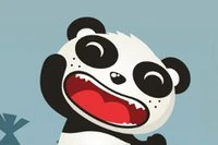 Denne søte pandaen gir aldri opp!