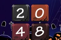 Halloween 2048 er et enkelt puslespill med flotte bilder