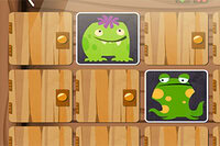 Match skumle kort i spillet Halloween Monsters memory!
