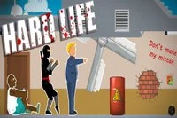 Styr en ragdoll og overlev farene og hindringene i Hard Life