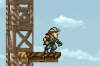 Harry Down er et endeløst HTML5-spill inspirert av Metal Slug
