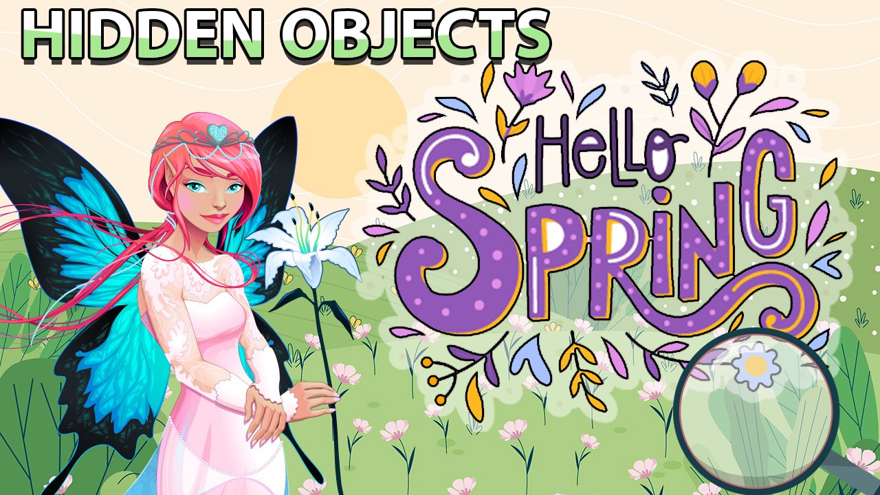 Hidden Objects: Hello Spring 🕹️ Spill gratis på Play123