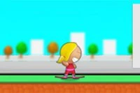 Skateboarding er det denne modige jenta elsker mest!