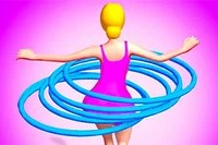 Plukk opp riktig farge hula-hoops og gå videre!
