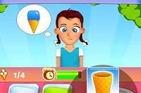 Server deilige fryste godsaker raskt i iskremsjappa di