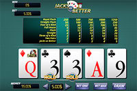 Nyt dette stilige HTML5 video poker kasinospillet