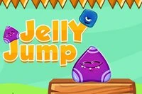 Hopp så høyt du kan i Jelly Jump og ikke fall ned