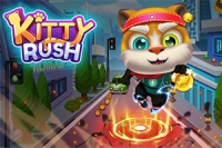 Løp, jag og sus av gårde med søte Kitty Rush i et raskt og fartsfylt spill