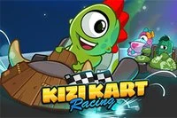 Start motorene og kjør gjennom KIZI KARTs verdener